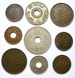 Palestina. 9 different coins 1 Mil/20 Mils 1927-1946 (Zonder, Postzegels en Munten