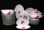 Limoges, Raynaud &Co - Eetservies (54) - Roses fuchsia -