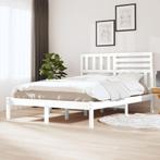 vidaXL Cadre de lit blanc 150x200 cm très grand bois de, Neuf, Verzenden