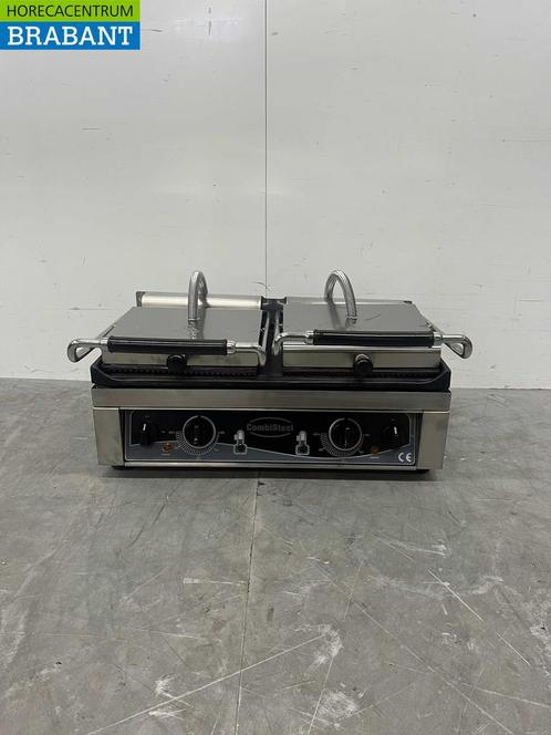 RVS Combisteel Dubbele Contactgrill Paninigrill Grill XXL, Zakelijke goederen, Horeca | Keukenapparatuur, Ophalen of Verzenden
