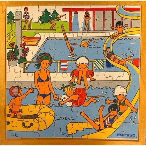 Educo Puzzel In het zwembad (64 stukjes), Boeken, Schoolboeken, Verzenden
