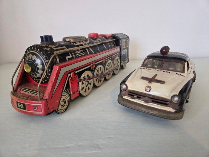 Marusan Kosuge - Blikken speelgoed - Ford Police Patrol Car, Antiek en Kunst, Antiek | Speelgoed