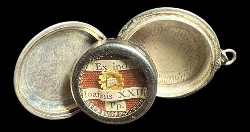 Reliekhouder - Zilver - 1970-1980 - Johannes XXIII, Antiek en Kunst, Kunst | Niet-Westerse kunst
