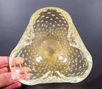 Vintage Murano Glass Gold - Plat - Verre de Murano - Bol -, Antiek en Kunst