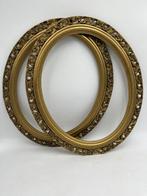 Lijst (2) - Hout - Paar ovalen van 63 cm, Antiek en Kunst