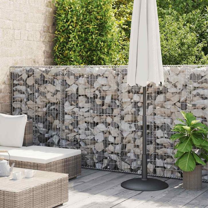 vidaXL Gabion mand 300x30x100 cm gegalvaniseerd staal, Tuin en Terras, Tuinhekken en Hekwerk, Nieuw, Verzenden