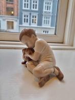 Bing & Grondahl - Figuur - Boy with Dachshund – 1951 – 1st, Antiek en Kunst