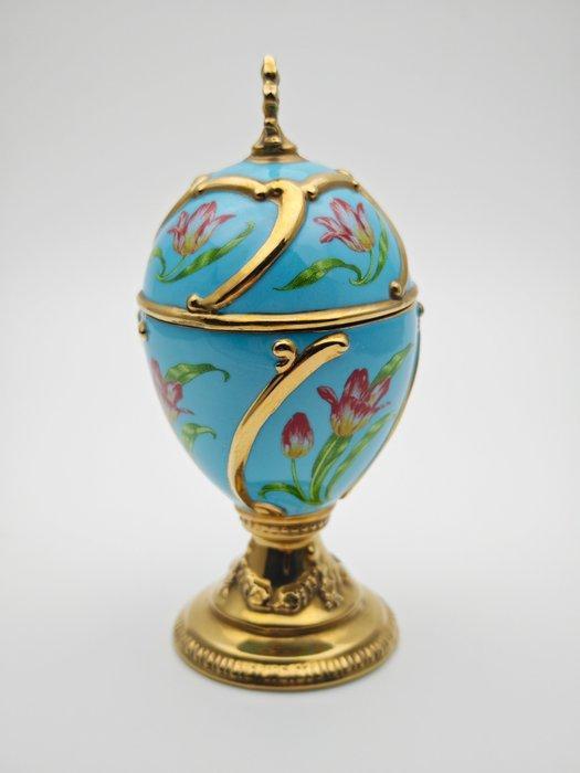 Fabergé ei - House of Fabergé Het Onze Liefde Tulp Muzikale, Antiquités & Art, Curiosités & Brocante