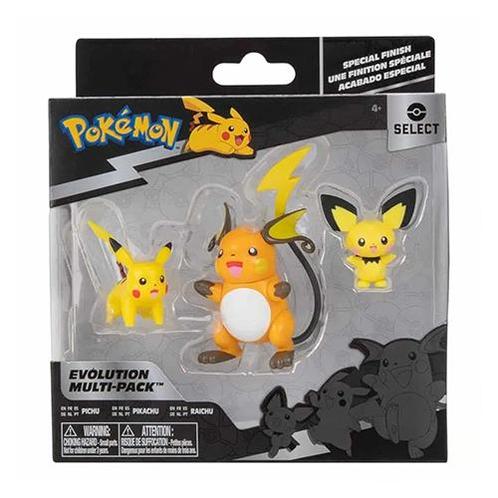 Jazwares Pokémon Select Figure 3-Pack-Pichu / Pikachu /, Verzamelen, Poppetjes en Figuurtjes, Ophalen of Verzenden