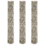 vidaXL Gabion plantenbakken 3 st rond verhoogd Ø30x200 cm, Verzenden, Nieuw