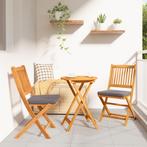 vidaXL 3-delige Tuin Bistro Set - Massief Acaciahout, Tuin en Terras, Tuinsets en Loungesets, Verzenden, Nieuw