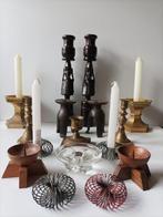 Kandelaar (16) - Glas, Hout, Koper, Metaal, Antiek en Kunst