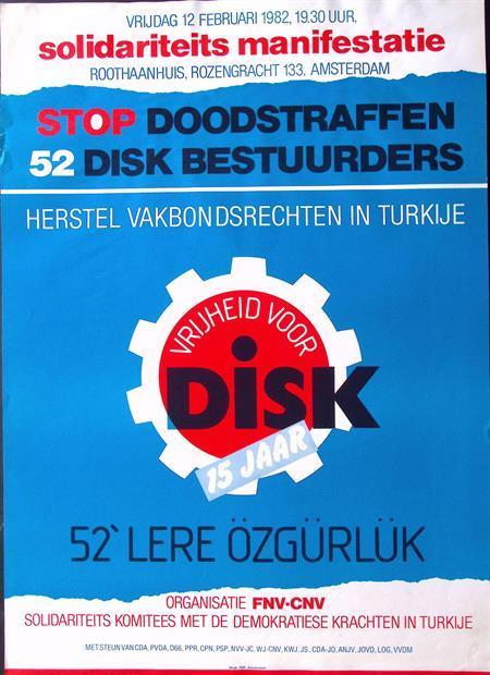 Herstel vakbondsrechten in turkije op poster (lijst optie), Verzamelen, Posters, Nieuw, Overige onderwerpen, Met lijst, Verzenden