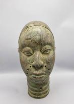 PRACHTIG BRONZEN OBA-HOOFD - beni-edo - Nigeria  (Zonder, Antiek en Kunst