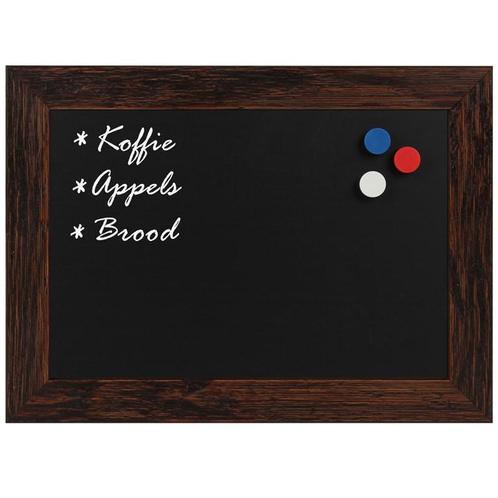 Krijtbord Magnetisch Capella Bruin 40x60 cm, Maison & Meubles, Accessoires pour la Maison | Cadres, Envoi