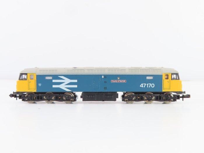Minitrix N - 2966 - Diesellocomotief (1) - Class 47 -, Hobby en Vrije tijd, Modeltreinen | N-Spoor