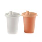 Tupperware 2 Oefenbekers OranjeWit, Verzenden, Nieuw