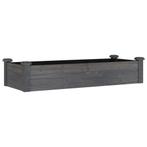 Verhoogde Plantenbak Vurenhout Grijs | Tweede Kansje | OP=OP, Tuin en Terras, Minder dan 30 cm, 100 cm of meer, Verzenden, Nieuw