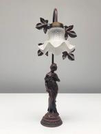 Auguste Moreau - Bureaulamp - Composiet, Glas, Staal, Antiek en Kunst, Curiosa en Brocante