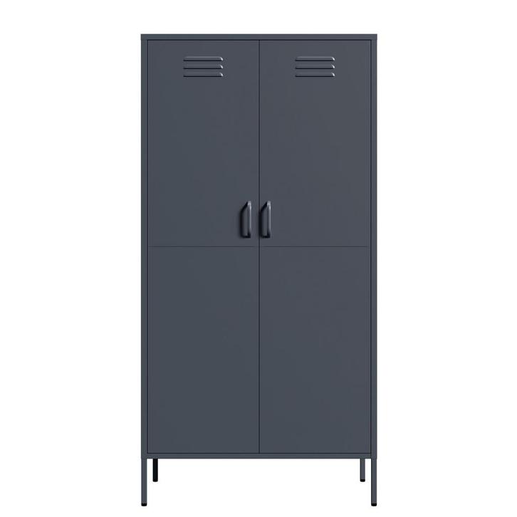 Lendo Online Armoire Vestiaire 90x50x180 cm Métal Anthracite, Huis en Inrichting, Kasten | Lockerkasten