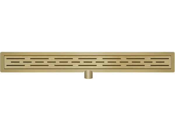 Veiling - Drain douchegoot met flens 70 cm. - geborsteld gou, Bricolage & Construction, Sanitaire