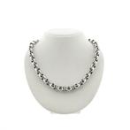 Witgouden jasseron collier | 46 cm (witgouden ketting), Ophalen of Verzenden, Gebruikt, Overige kleuren, Goud