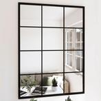 vidaXL Miroir mural noir 80x60 cm métal, Maison & Meubles, Accessoires pour la Maison | Miroirs, Neuf, Verzenden