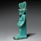 Égypte ancienne Faience Sculpture de la déesse Neith.