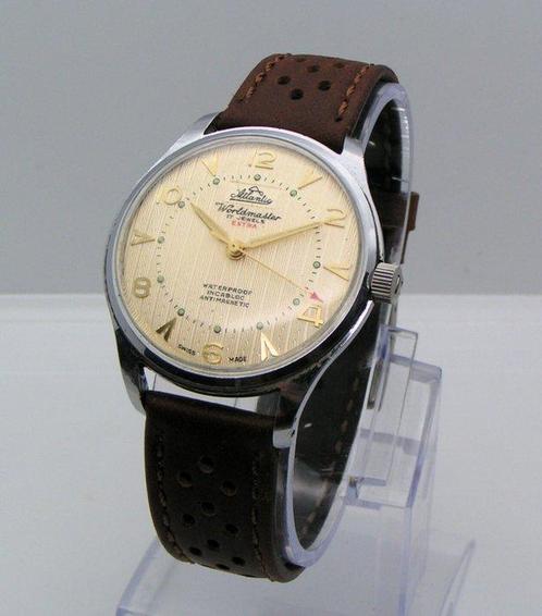 Atlantic Worldmaster Extra - cal. ETA 1113 - Zonder, Handtassen en Accessoires, Horloges | Heren