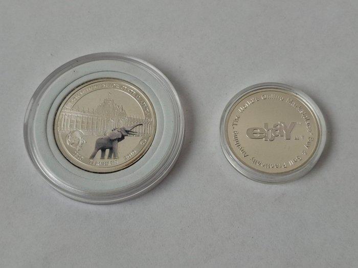 Belgique. Medal Lot van 2 stuks Herdenkingsmunt (Sans prix, Postzegels en Munten, Munten | Europa | Niet-Euromunten