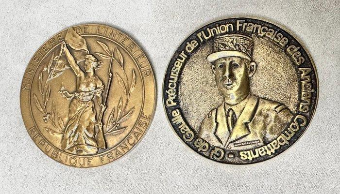 Frankrijk - Extremely rare medal by Mohon and Fifth republic, Postzegels en Munten, Munten en Bankbiljetten | Toebehoren