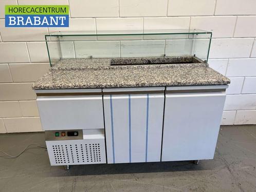 RVS Mercatus Pizzawerkbank Pizzatafel Saladette 132 cm 230V, Zakelijke goederen, Horeca | Keukenapparatuur, Ophalen of Verzenden