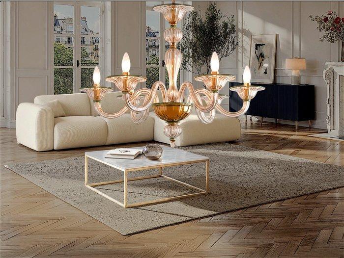 SLC Illumina - MG - Kroonluchter - Kristal - Mur6L ambra, Antiquités & Art, Art | Objets design