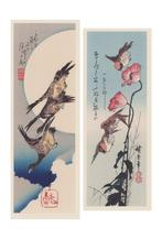 Two flower and bird designs by Utagawa Hiroshige - 1970-90s