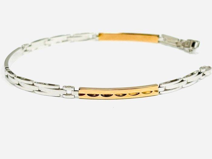 Armband - 18 karaat Witgoud, Roségoud - Made in Italy, Handtassen en Accessoires, Armbanden