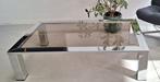 Table basse - Verre, Chrome - Table en chrome avec un