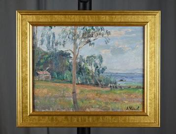André-Léon Vivrel (1886-1976) - Paysage en Bretagne, Antiquités & Art