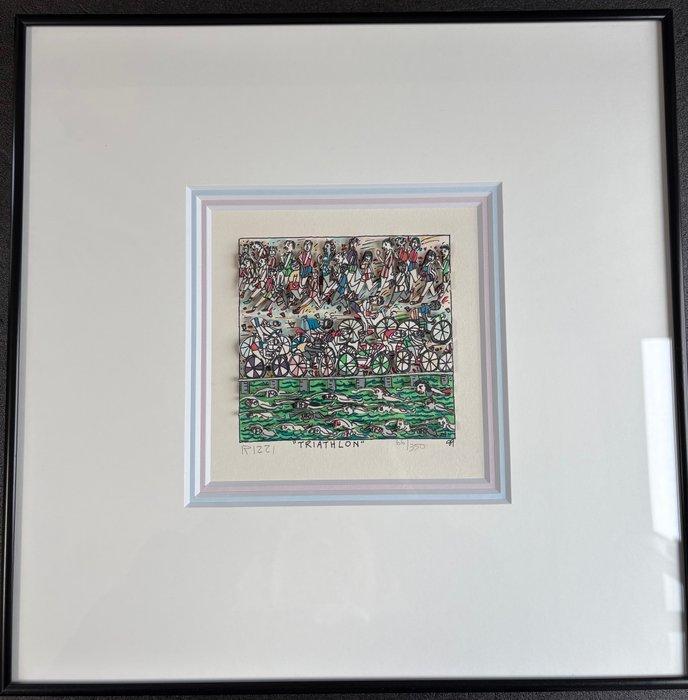 James Rizzi (1950-2011) - Triathlon · 3D Print, Antiquités & Art, Art | Objets design