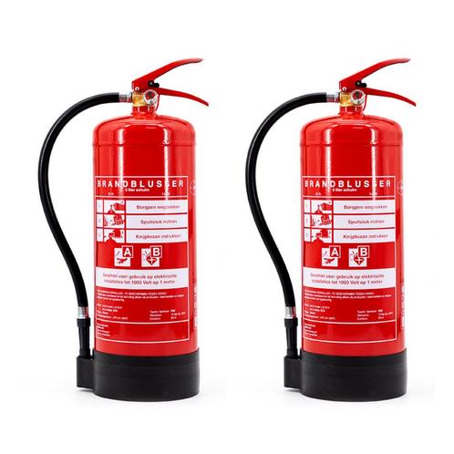 Schuimblusser 6 liter 2-pack, Huis en Inrichting, Brandblussers en Brandkasten, Verzenden