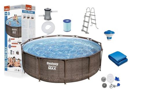 Hoogwaardig Bestway Steel Pro Zwembad met Krachtige Pomp..., Tuin en Terras, Zwembaden, Nieuw, Ophalen of Verzenden