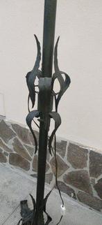 Lampadaire arqué - Fer, Cuir