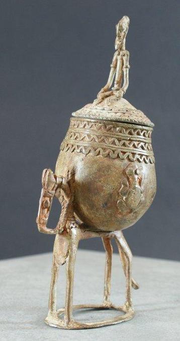 Beker - Afrikaanse brons - Rituele beker van de Dogon, Antiek en Kunst