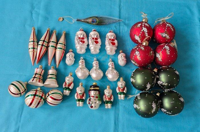 Kerstdecoratie (31) - Glas, Metaal - Kerstballen- en figuren, Diversen, Kerst