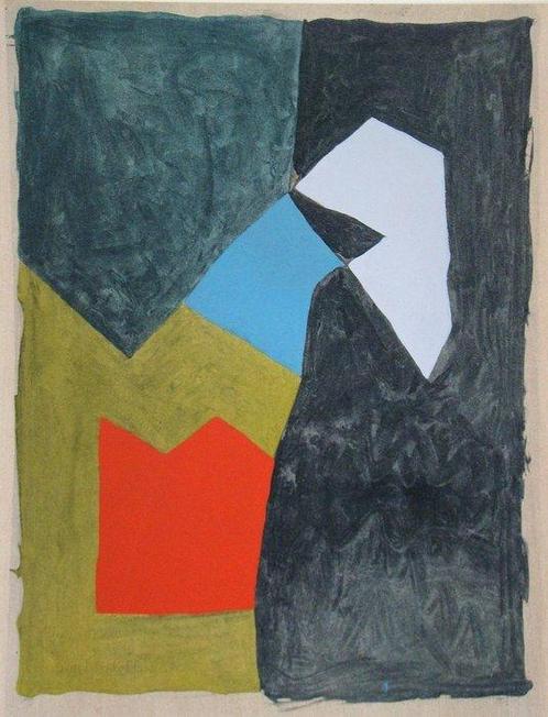 Serge Poliakoff (1900-1969) - Composition abstrait, Antiquités & Art, Antiquités | Autres Antiquités