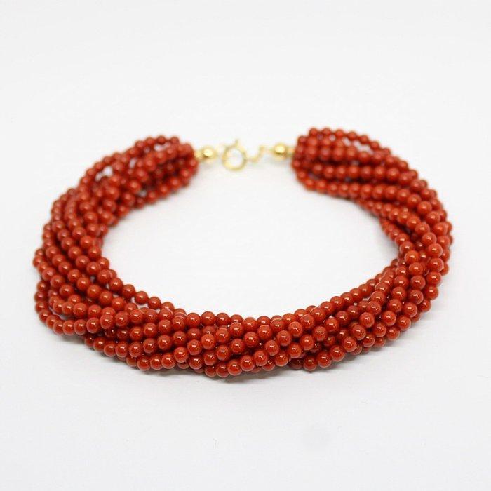 Zonder Minimumprijs - Armband Zilver Koraal - Koraal, Handtassen en Accessoires, Armbanden