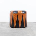 Poef - Leder, Hout