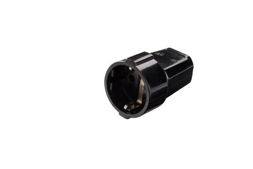 MK Professionele Duroplast Koppeling Socket Met Aarde Zwart, Doe-het-zelf en Bouw, Elektriciteit en Kabels, Verzenden