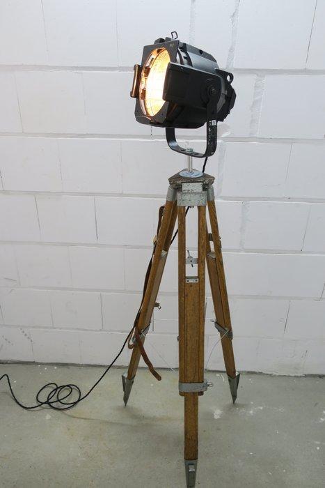 Theater Lamp - Lampadaire - Aluminium, Acier, Bois, Antiquités & Art, Antiquités | Éclairage