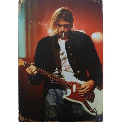 Wandbord reclamebord schild Kurt Cobain bord, Verzamelen, Retro, Huis en Inrichting, Verzenden