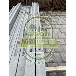 Betonpaal - betonnen tussenpaal - grijs - h275cm met brede, Services & Professionnels, Lutte contre les nuisibles